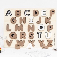 Alphabet Chalkboard Puzzle