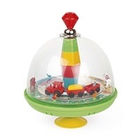 Janod Musical Spinning Top - Farm