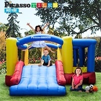 PicassoTiles KC102 Jump, Slide and Dunk Bouncing House