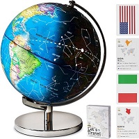 3-in-1 Constellation World Globe & Night Light