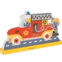 Janod Magnetic Vertical Puzzle - Firemen