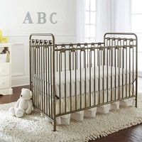 LA Baby Napa 3 in 1 Full Sized Metal Crib