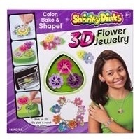 Shrinky Dinks 3D Flower Jewelry